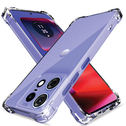 Pikkme Motorola Moto Edge 50 Pro 5G PC + TPU Crystal Clear Back Cover (Transparent)