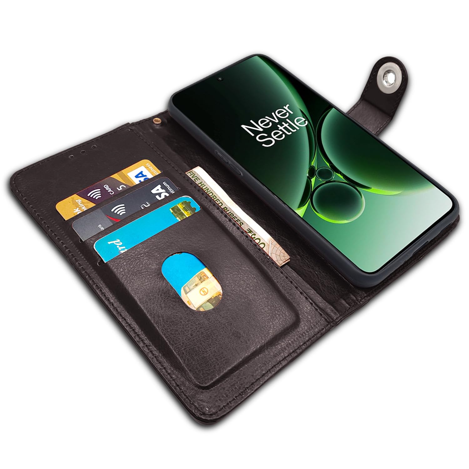 Pikkme OnePlus Nord 3 5G coffee wallet flip cover – photo 3