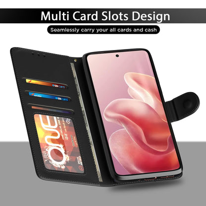 Pikkme Motorola Moto Edge 60 5G / Motorola Moto Edge 60 Fusion 5G Vintage Flip Cover (Black)