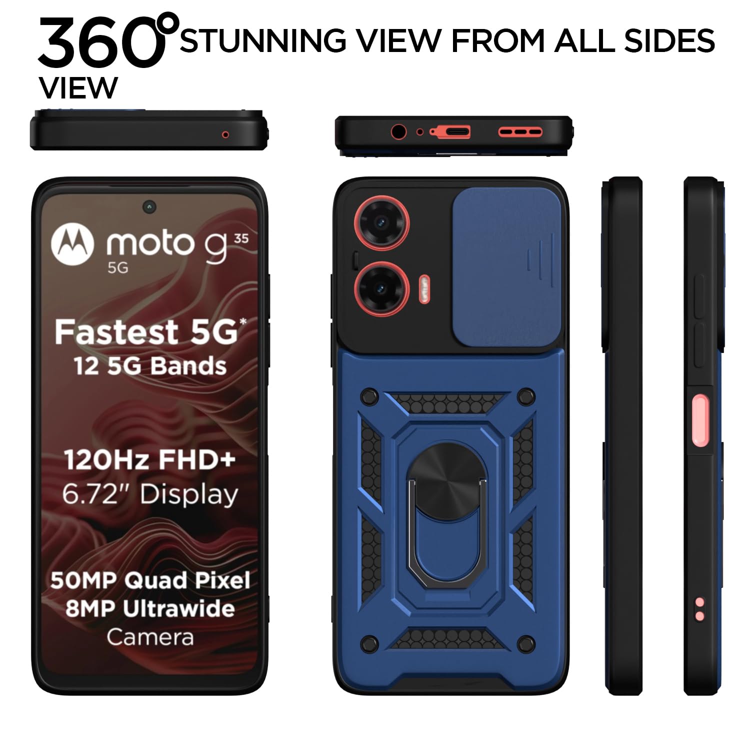 Pikkme blue phone cover for Moto G35 5G – photo 5