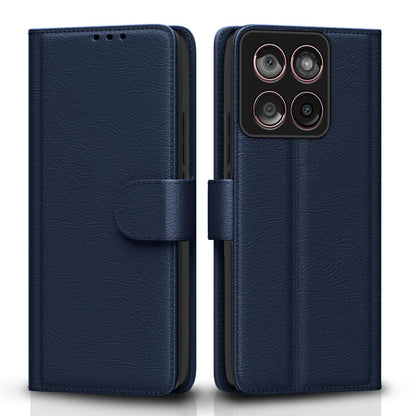 Pikkme Moto Edge 60 fusion 5G  Vintage Flip Cover  - Blue
