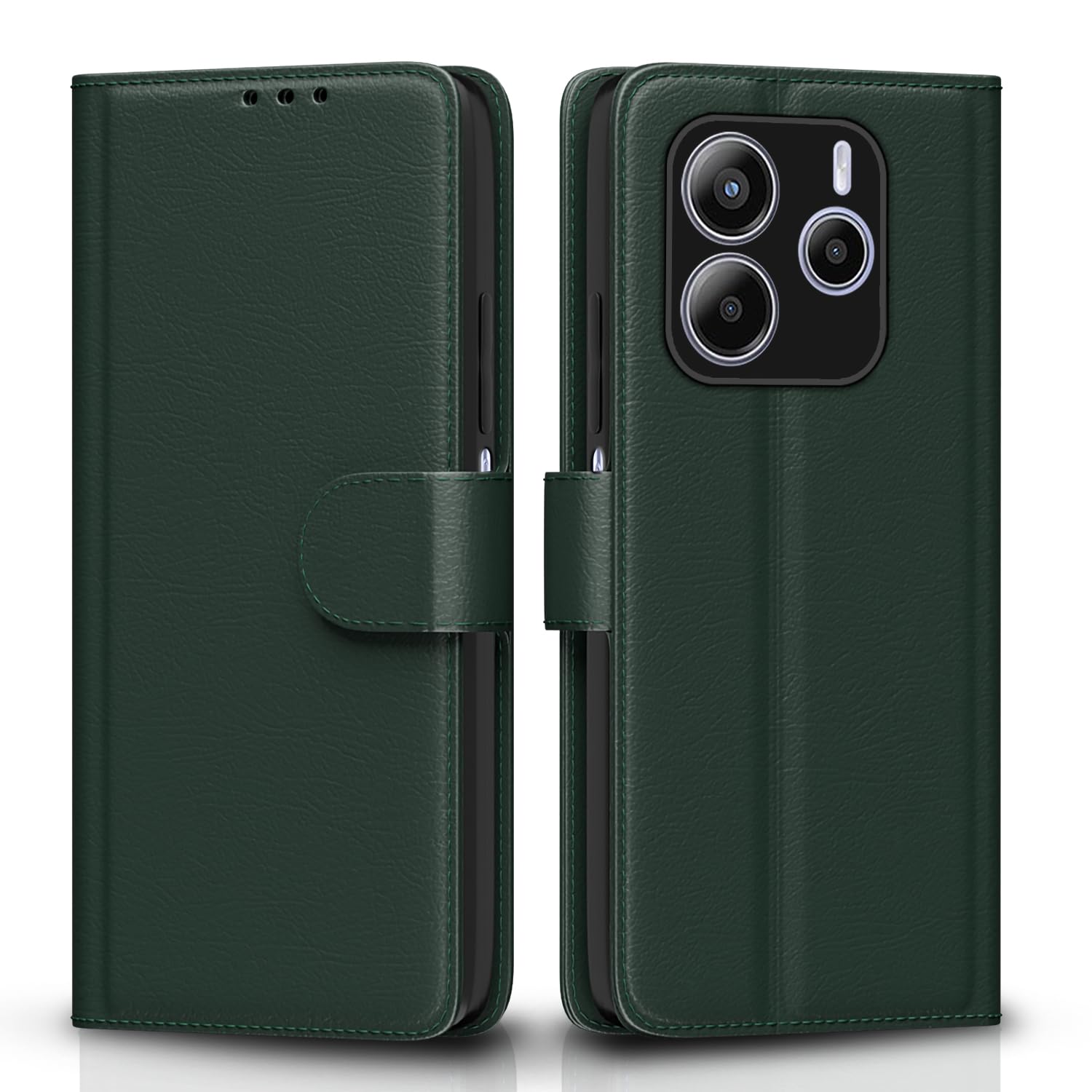 Pikkme Redmi Note 14 5G green flip case