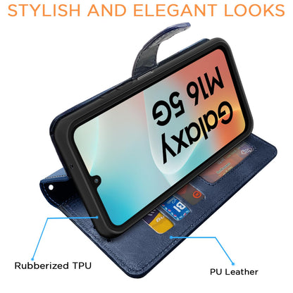 Pikkme navy & light blue Magnetic flip cover for Samsung M16 5G – photo 3