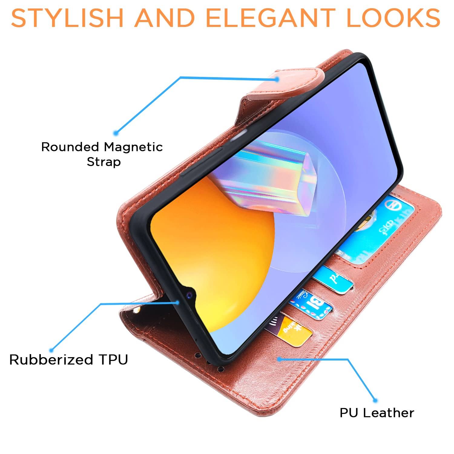 Pikkme Vivo Y31 / Y51   Flip Vintage Flip Cover | Brown