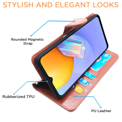 Pikkme Vivo Y31 / Y51   Flip Vintage Flip Cover | Brown