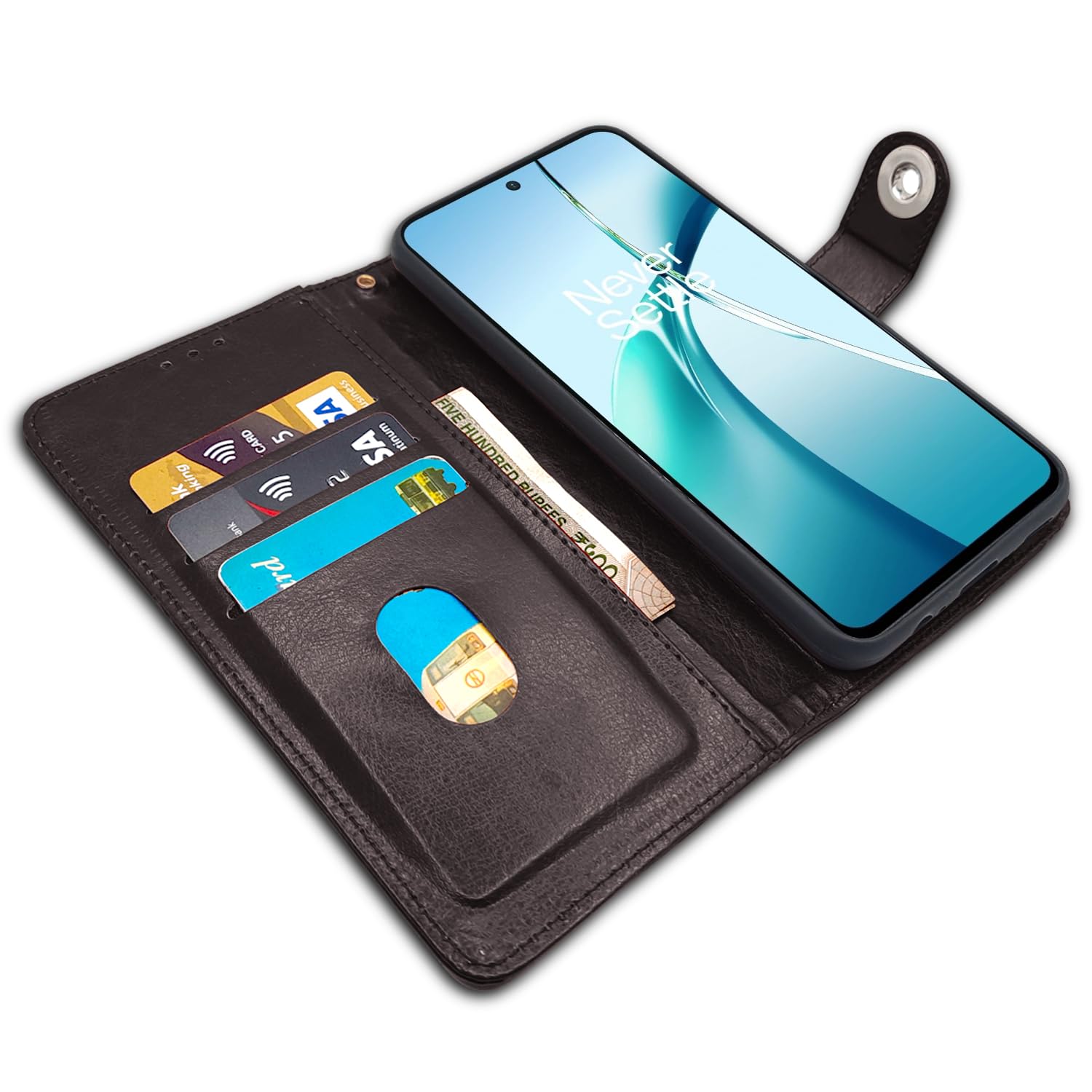 Pikkme OnePlus Nord CE 4 Lite 5G coffee wallet flip cover – photo 3