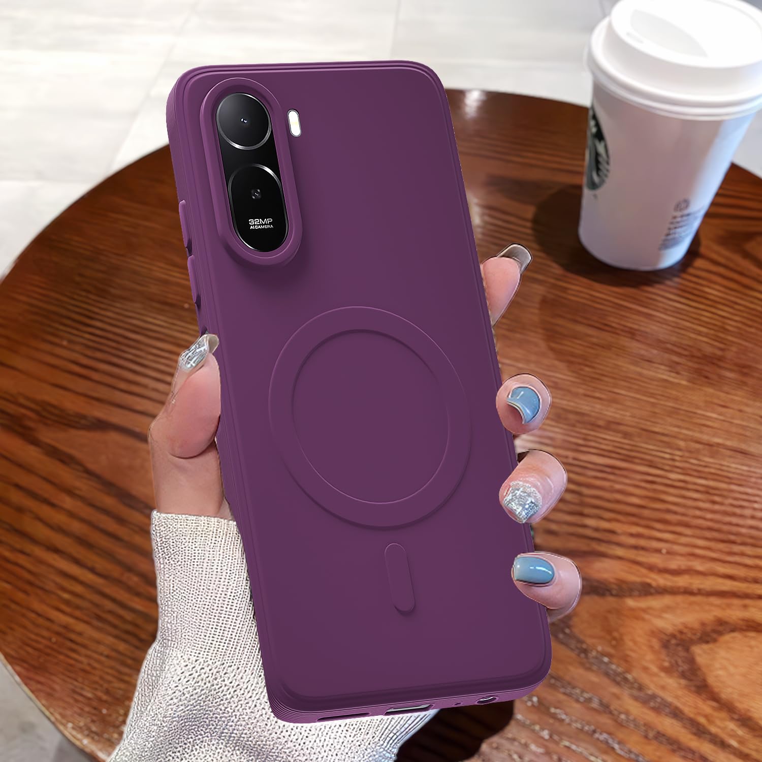 Pikkme purple MagSafe phone cover for Redmi A7 Pro/Poco C85x 5G – photo 7