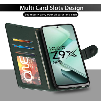 Green Wallet flip case for iQOO Z9x 5G – Pikkme – photo 5