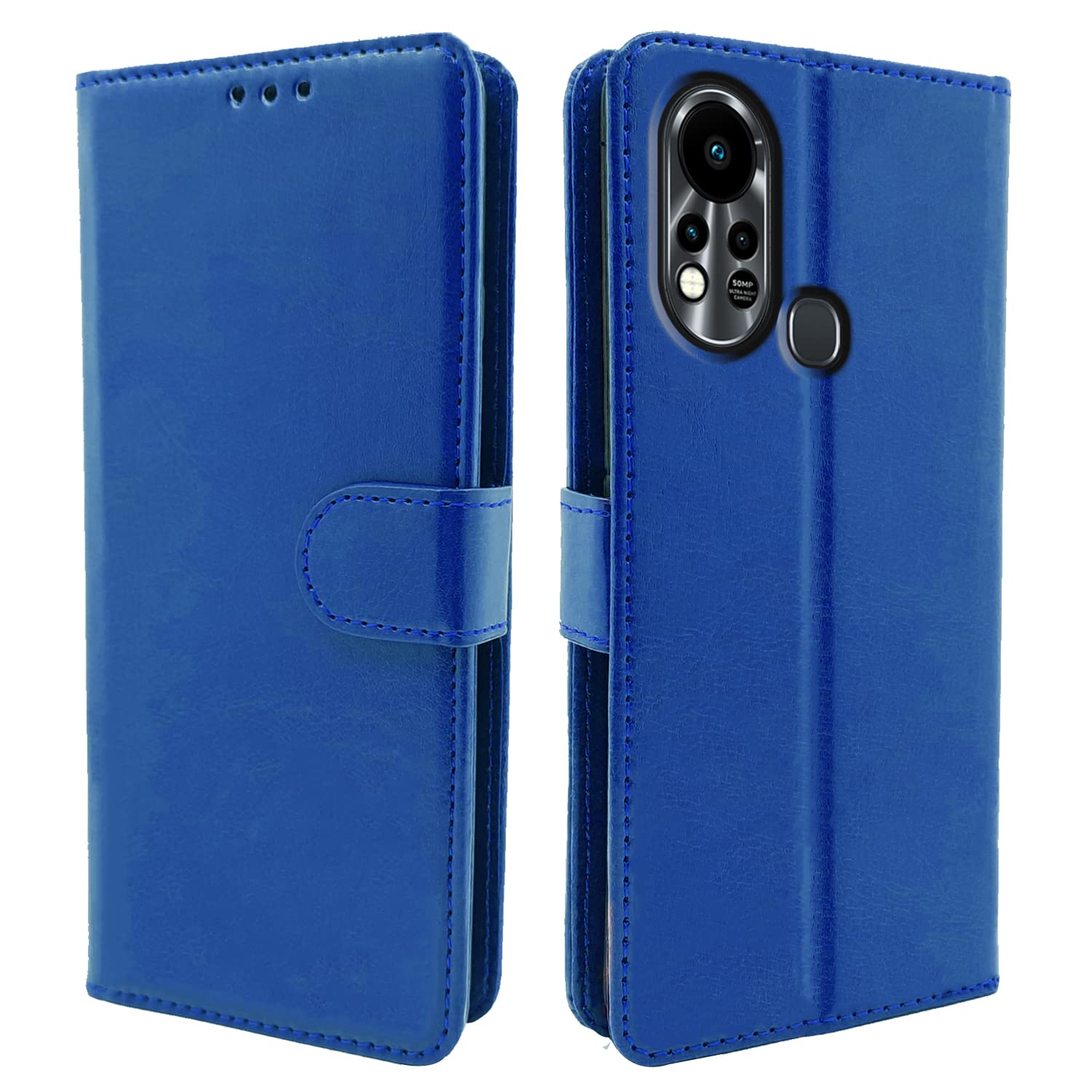 Pikkme blue mobile flip cover for Infinix Hot 11s