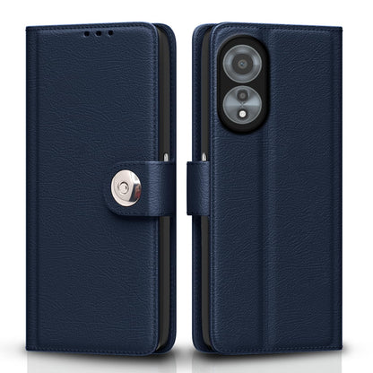 Blue Button flip cover for Oppo A78 4G – Pikkme