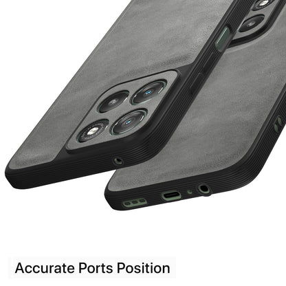Pikkme grey Leather mobile back cover for Moto G67 Power/G57 Power 5G – photo 4