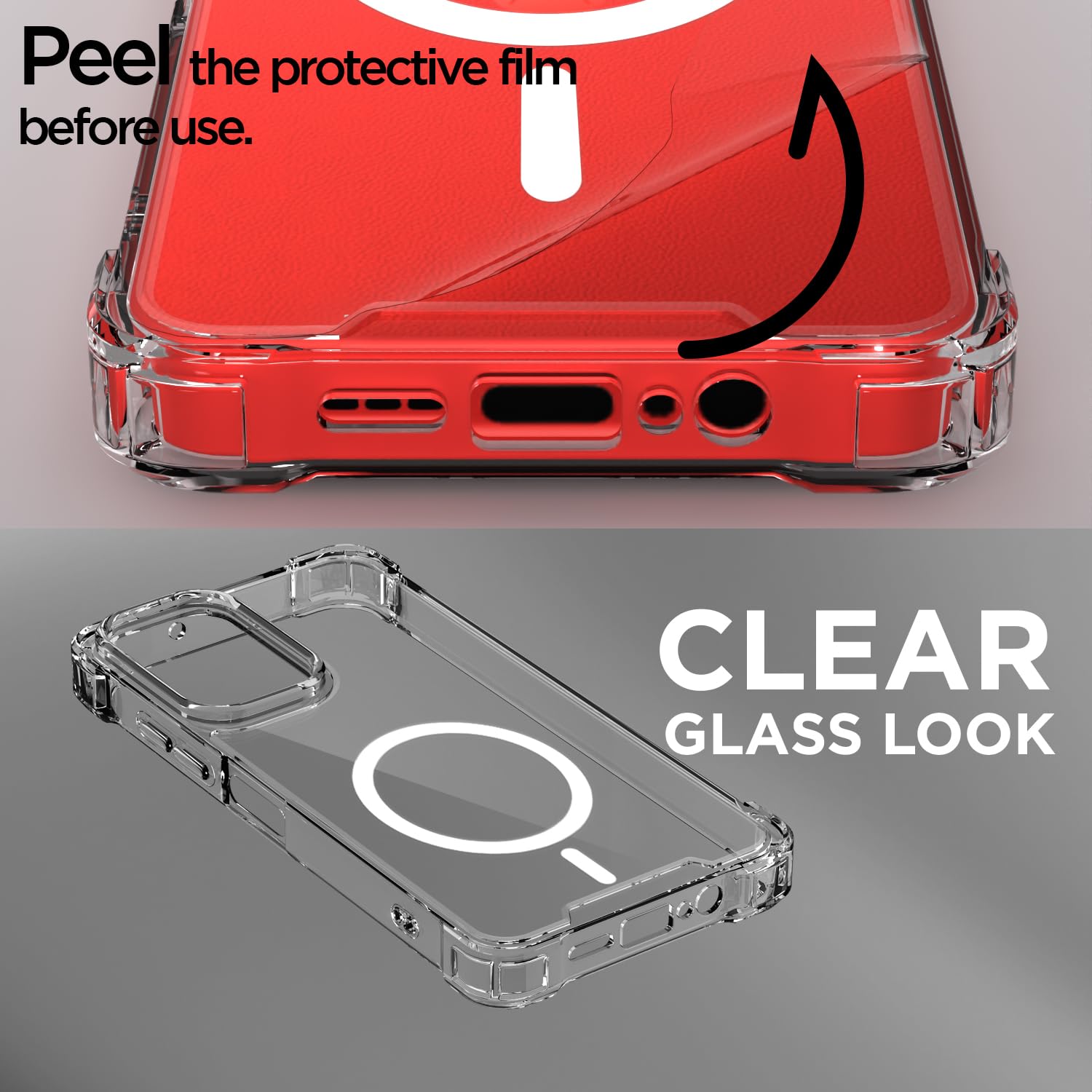 Transparent mag-safe mobile cover for Moto G35 5G – Pikkme – photo 3