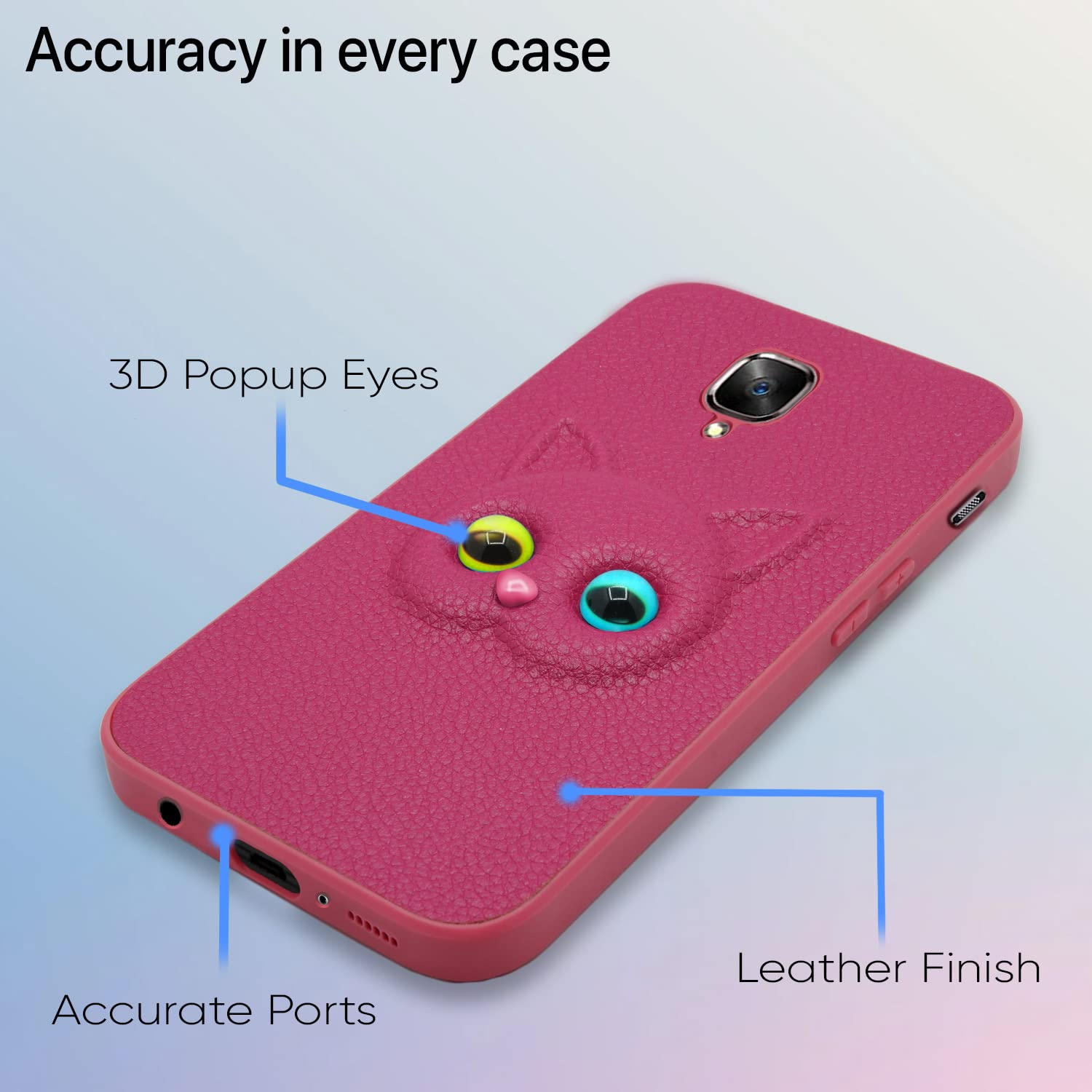 OnePlus 3/3T mobile back cover in pink by Pikkme – photo 4