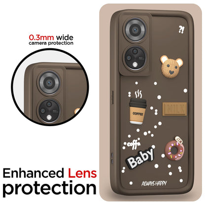 Oppo Reno 8T mobile back cover in brown by Pikkme – photo 5