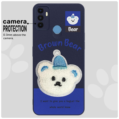 Blue Plush Patch mobile back cover for Oppo A53 4G – Pikkme – photo 6