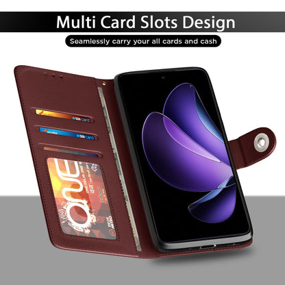 Pikkme brown wallet flip cover for Oppo Reno 13F 5G – photo 5