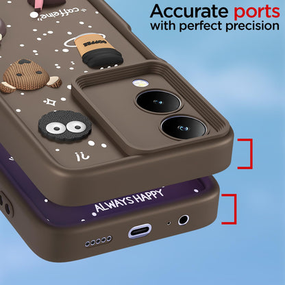 Brown mobile back cover for Vivo Y17s/Y28/3D – Pikkme – photo 4