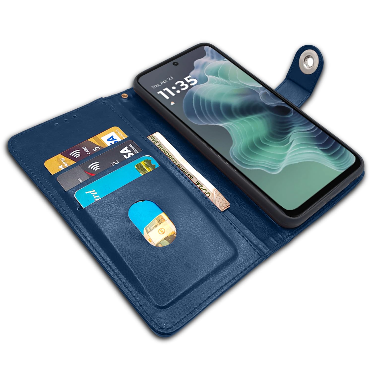 Blue Button flip case for Moto G35 5G – Pikkme – photo 5