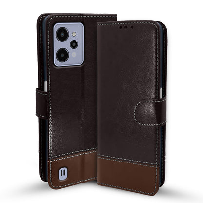 Pikkme Realme C31 coffee & brown flip cover