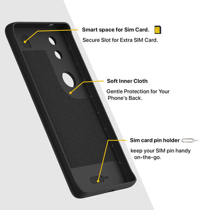 Pikkme Vivo V50 5G / V50e 5G Gencase Back cover (Black)