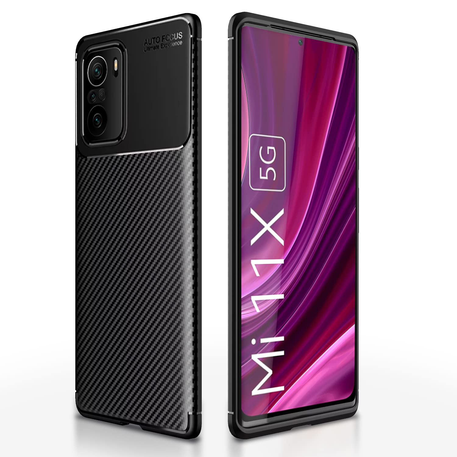 Pikkme Mi 11x/11x Pro Carbon black phone cover