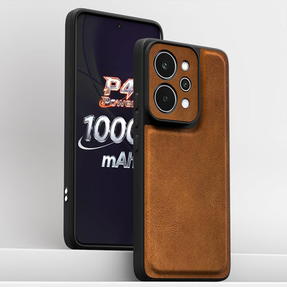 Realme P4 Power 5G Leather back cover in brown by Pikkme – photo 2