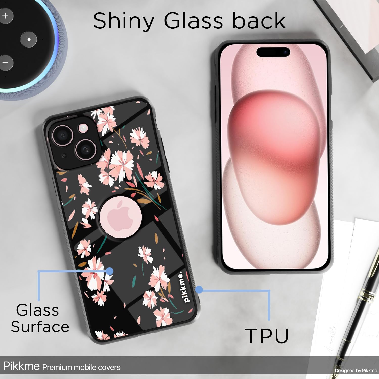 Pikkme iPhone 15 Flower mobile back cover – photo 3