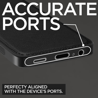 Pikkme Samsung Galaxy M15 / F15 / M15 5G Leatherback Back Case | Black