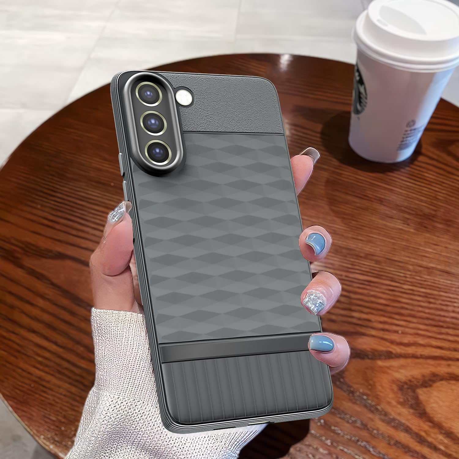 Pikkme Samsung Galaxy S21 FE 5G Gencase Back Cover (Grey)