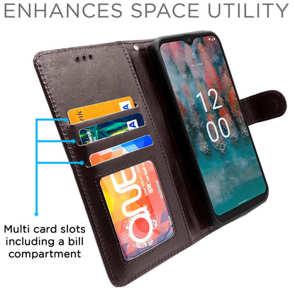 Nokia C12/C12 Pro flip cover in coffee by Pikkme – photo 3