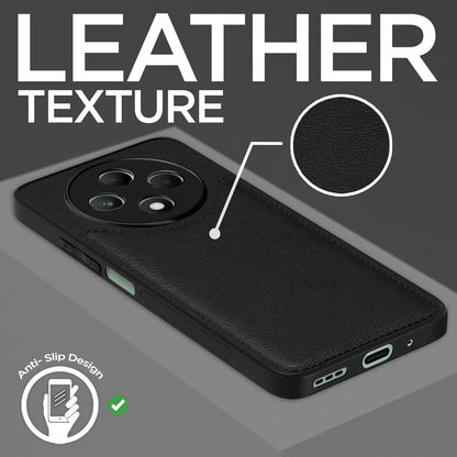 Pikkme Oppo F27 5G Leatherback Back Case | Black