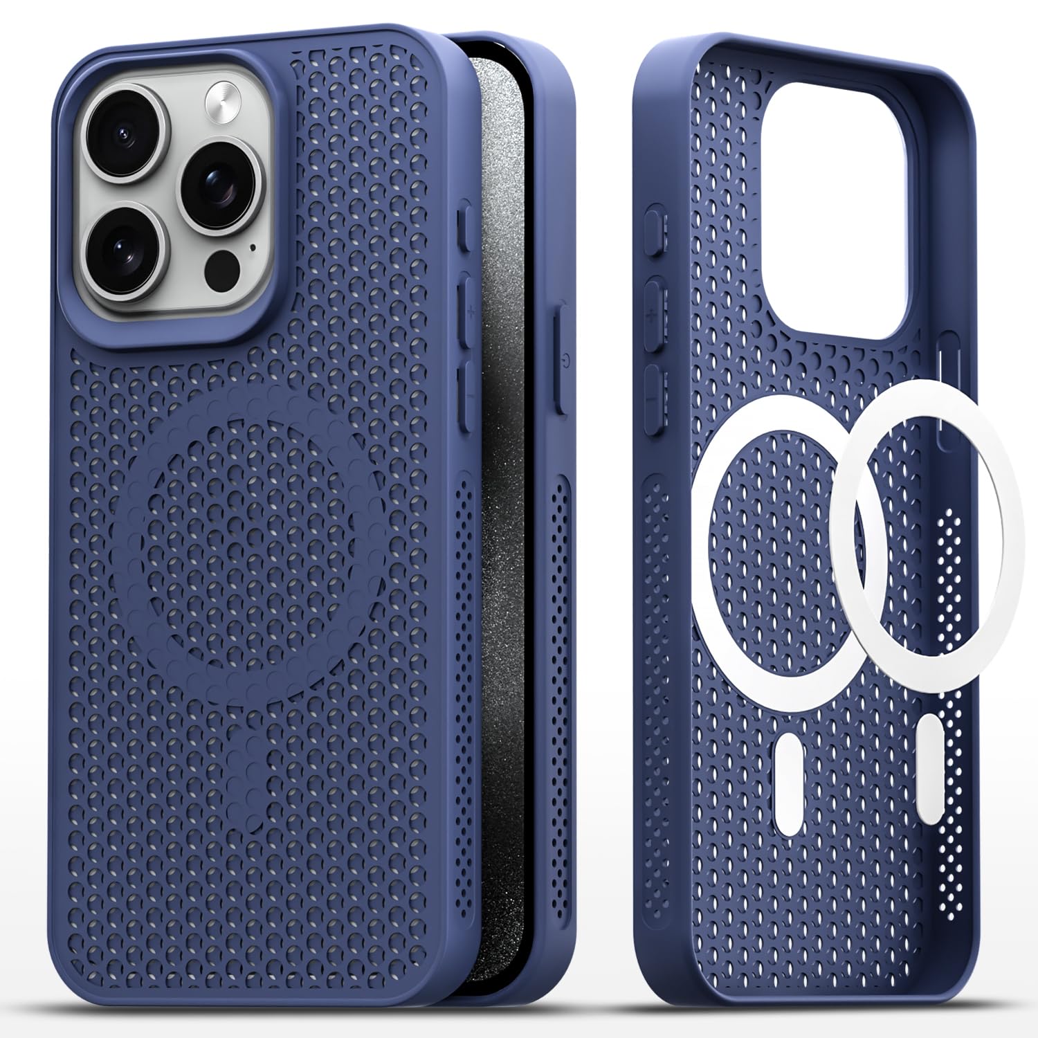 Pikkme blue back cover for iPhone 15 Pro