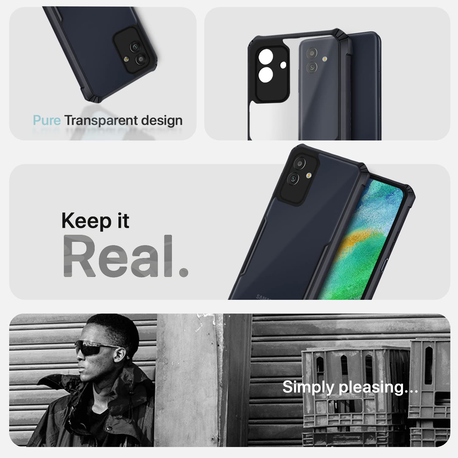 Black back cover for Samsung M13 5G – Pikkme – photo 4