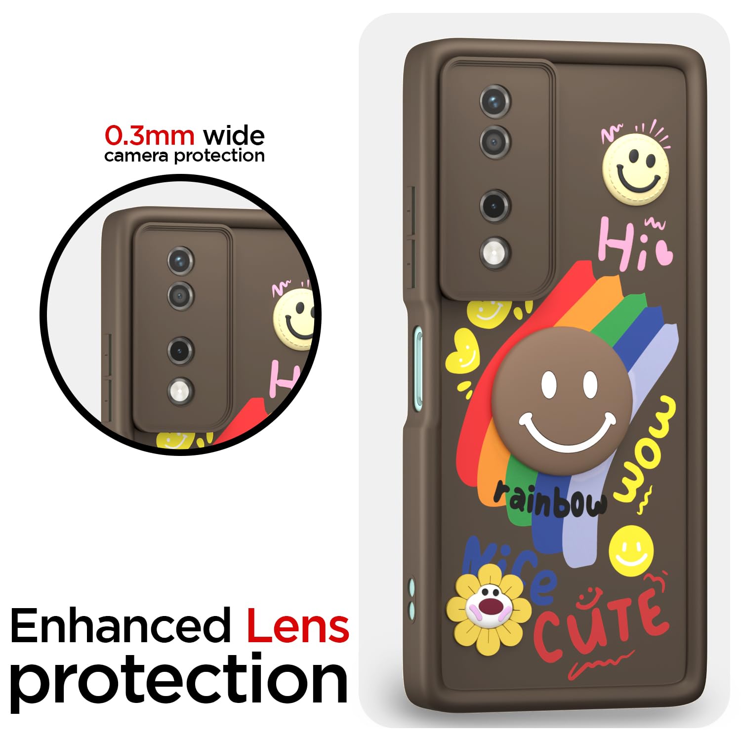 Brown Soft Silicone mobile back cover for Honor X7B 5G – Pikkme – photo 5