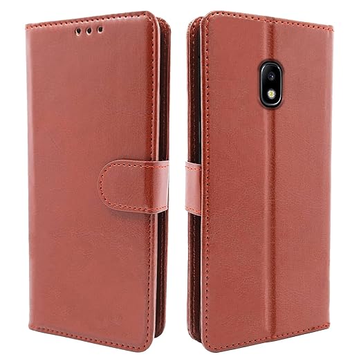 Pikkme Samsung Galaxy J7 pro brown Flip Cover