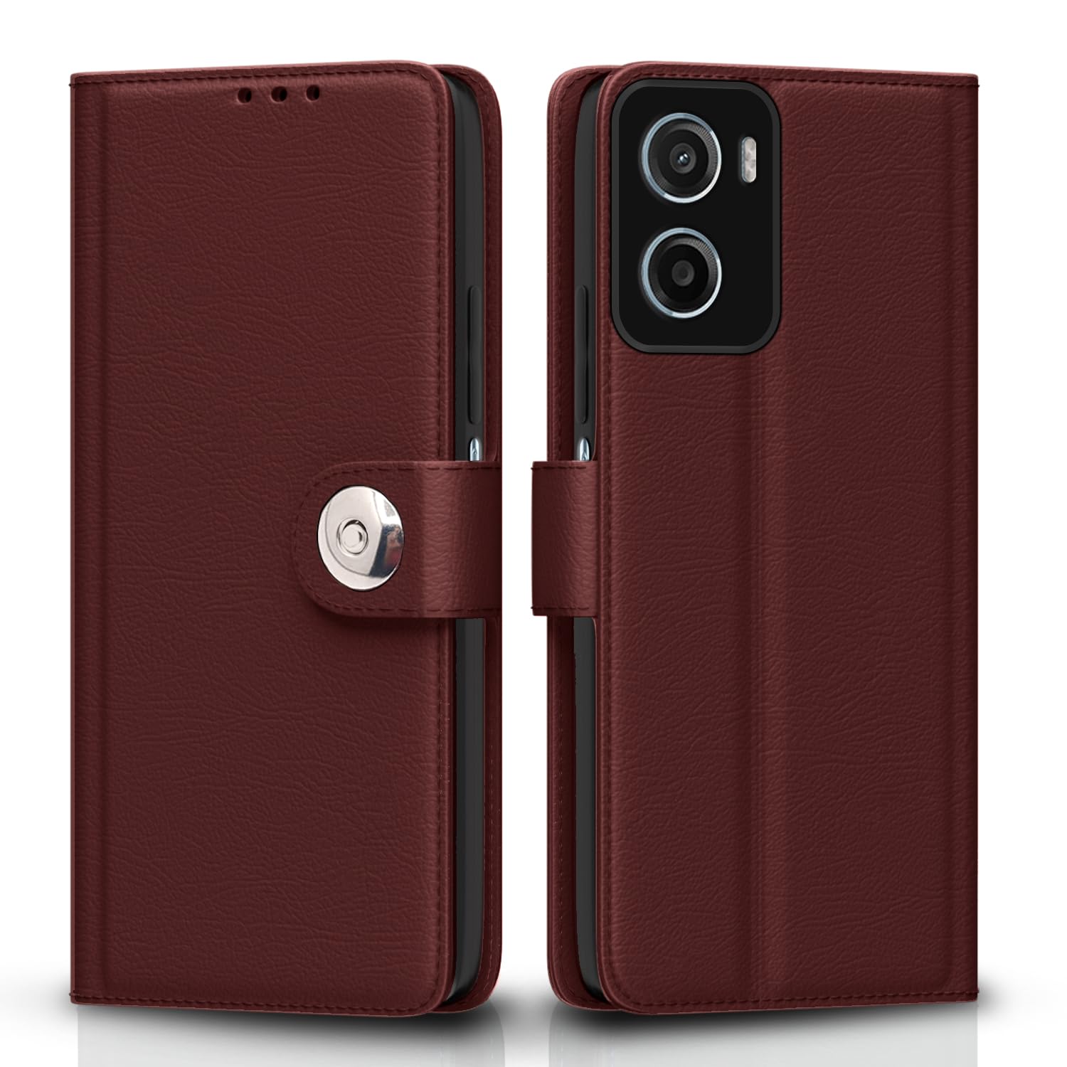 Pikkme Moto G05 brown flip cover