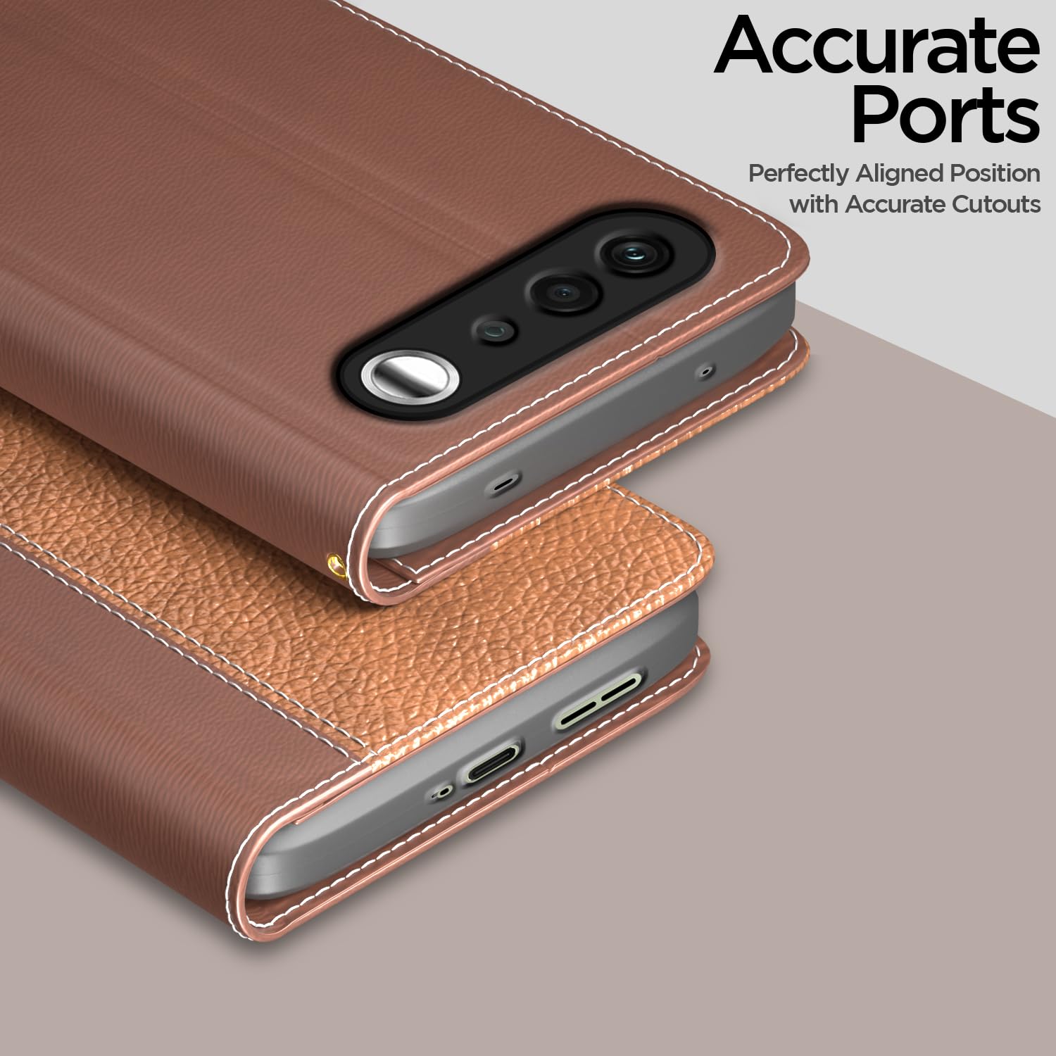 Tan Wallet flip cover for Realme 16 5G – Pikkme – photo 2