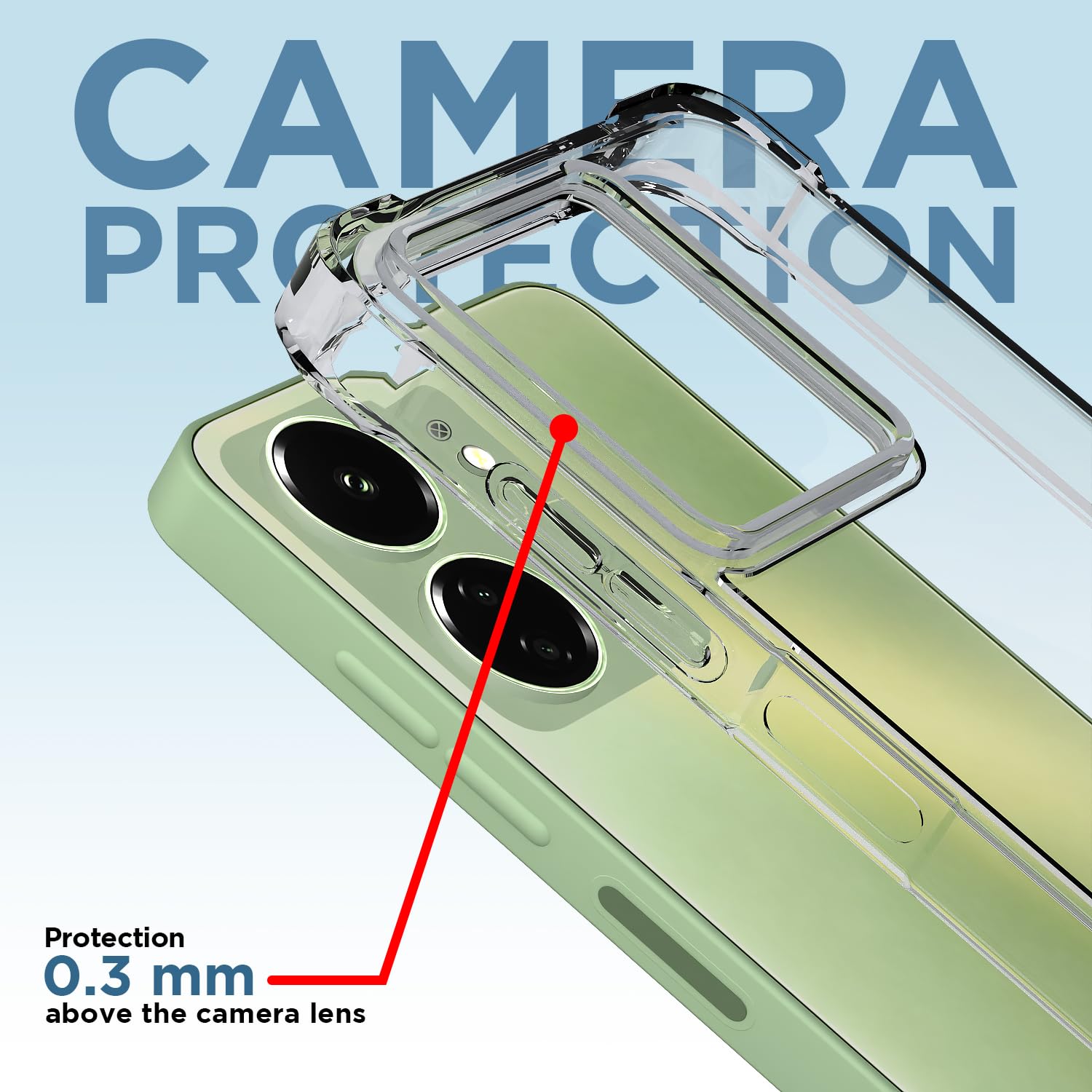 Pikkme Redmi 13C 4G Plus 5G PC-TPU transparent mobile cover – photo 5
