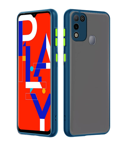 Pikkme Infinix Hot 10 Play Hybrid blue phone cover