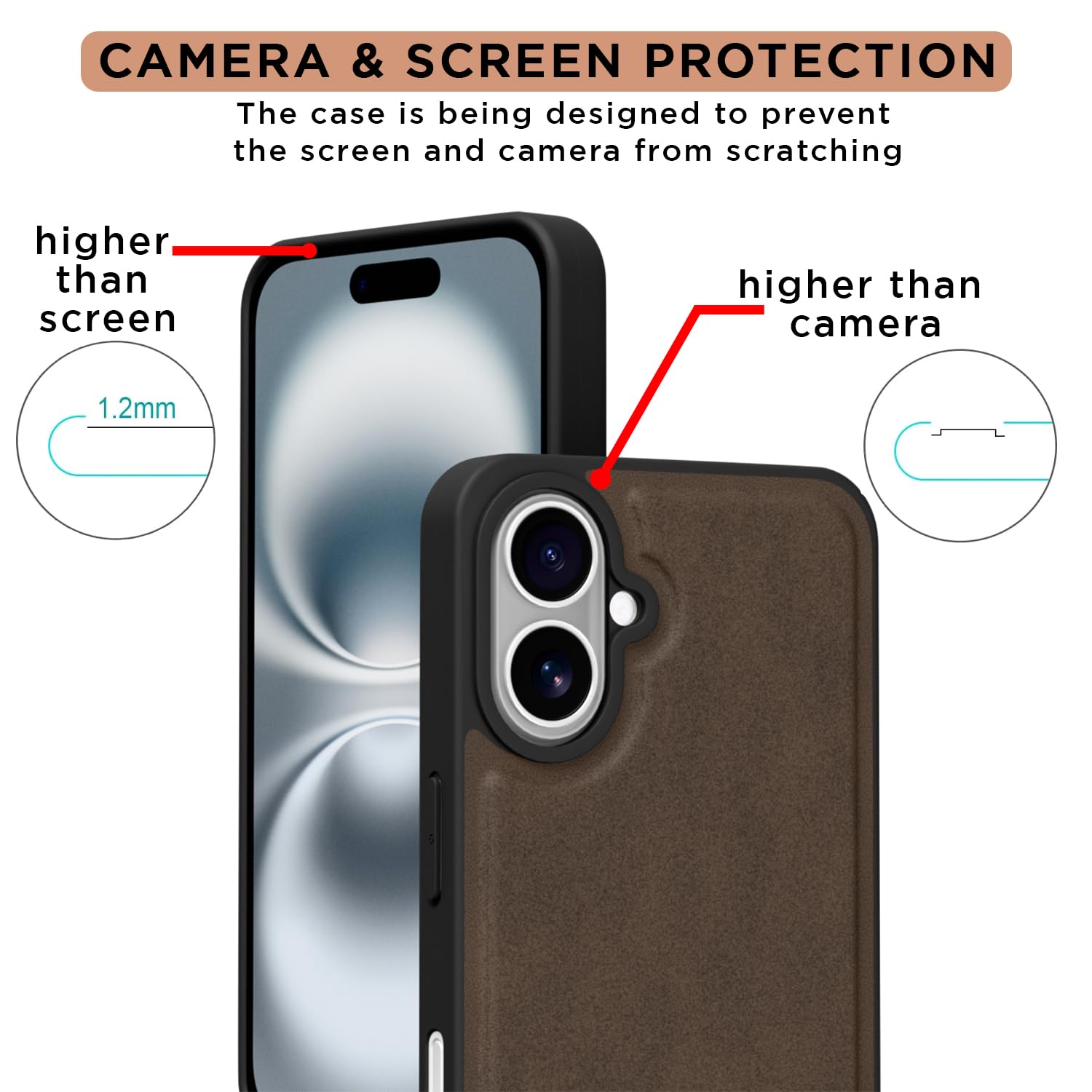 iPhone 16 back cover in brown by Pikkme – photo 4