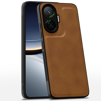 Poco F7 5G back cover in brown by Pikkme