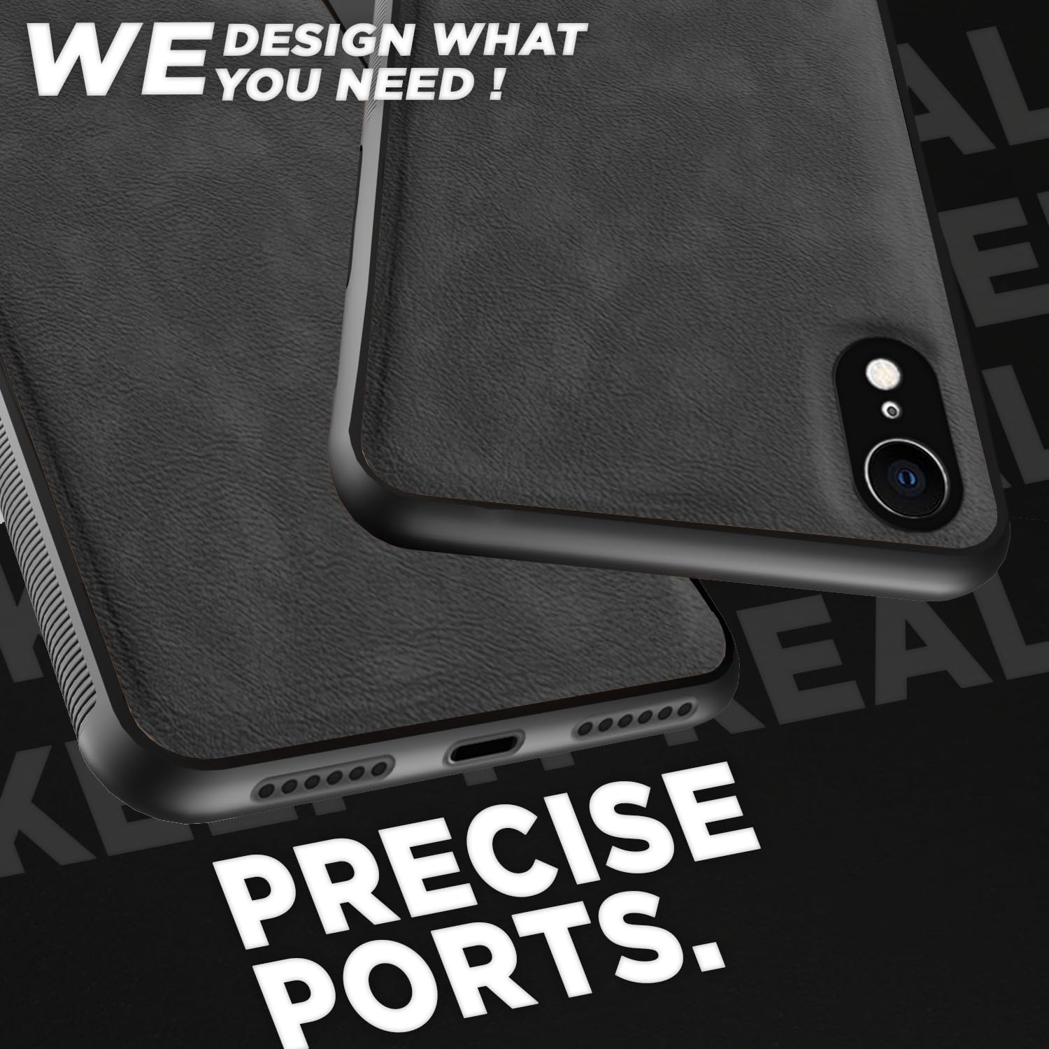 Grey Leather mobile cover for iPhone XR – Pikkme – photo 3