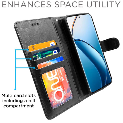 Pikkme black Wallet flip cover for Realme 12 Pro/12 Pro Plus 5G – photo 5
