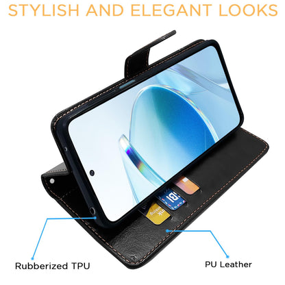 Pikkme black & brown flip cover for Redmi 12 4G – photo 5