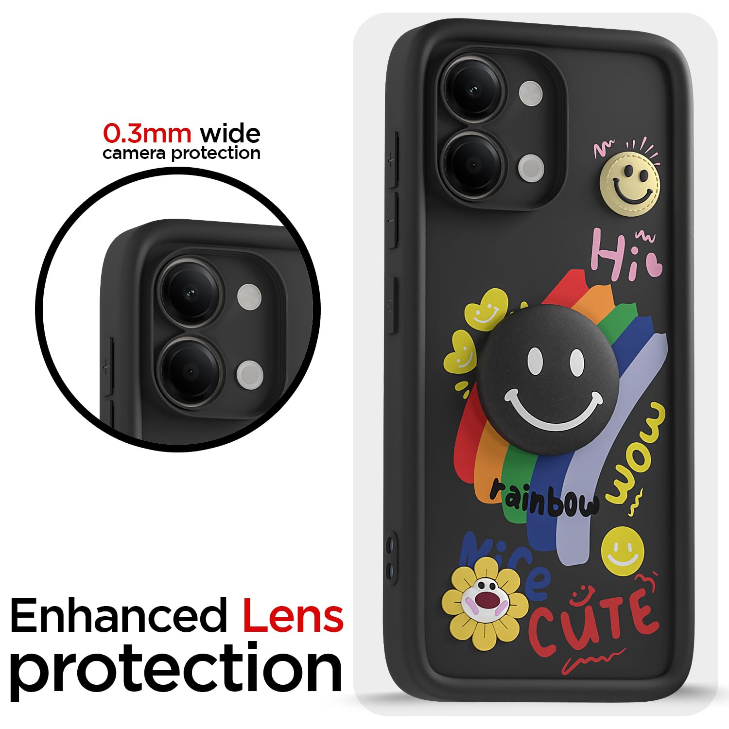 Pikkme Vivo Y11/T5 Lite 5G black mobile back cover – photo 5