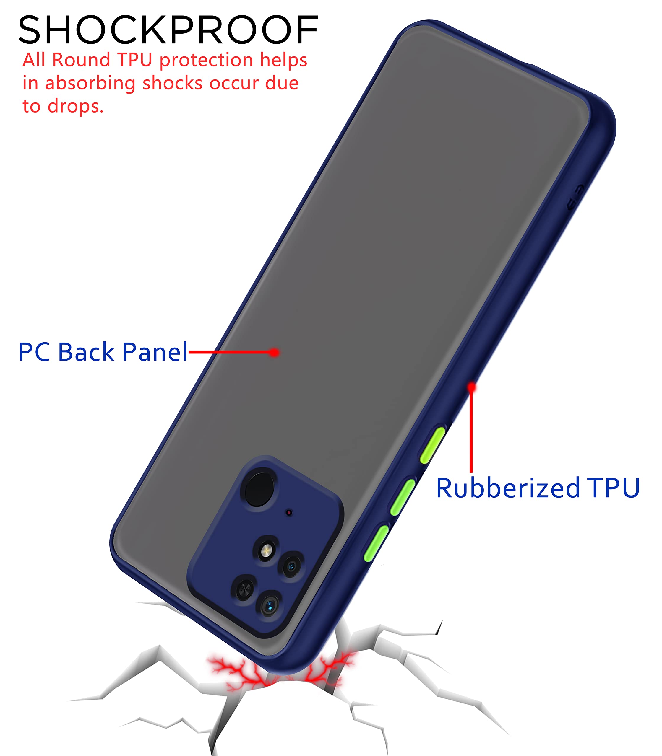Blue phone cover for Redmi 10/10 Power – Pikkme – photo 4