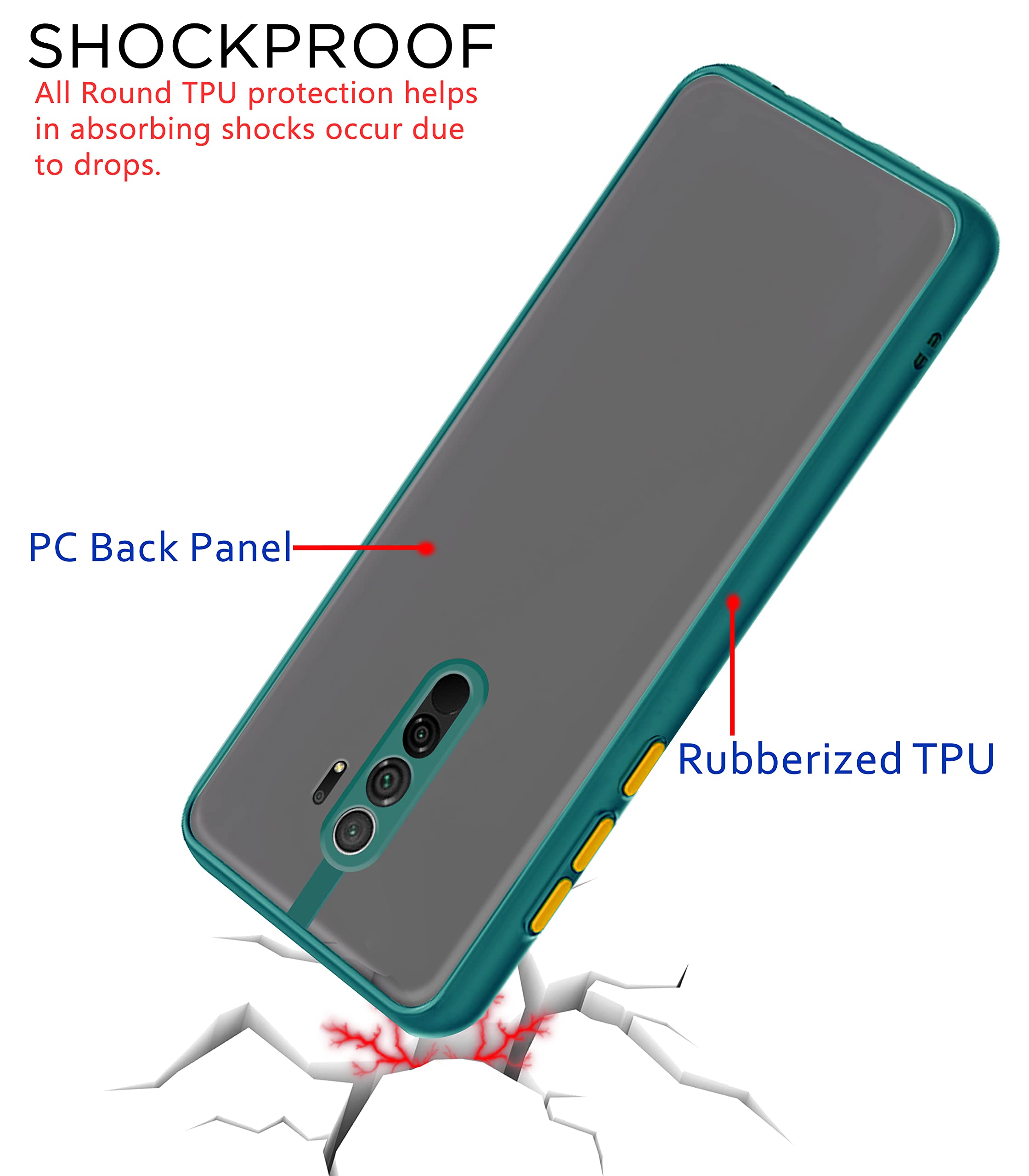 Light green mobile back cover for Redmi 9 Prime – Pikkme – photo 4