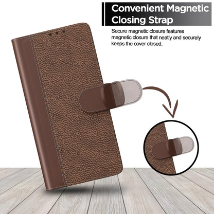 Redmi A7 Pro/Poco C85x 5G/C81 Wallet flip cover in tan by Pikkme – photo 6