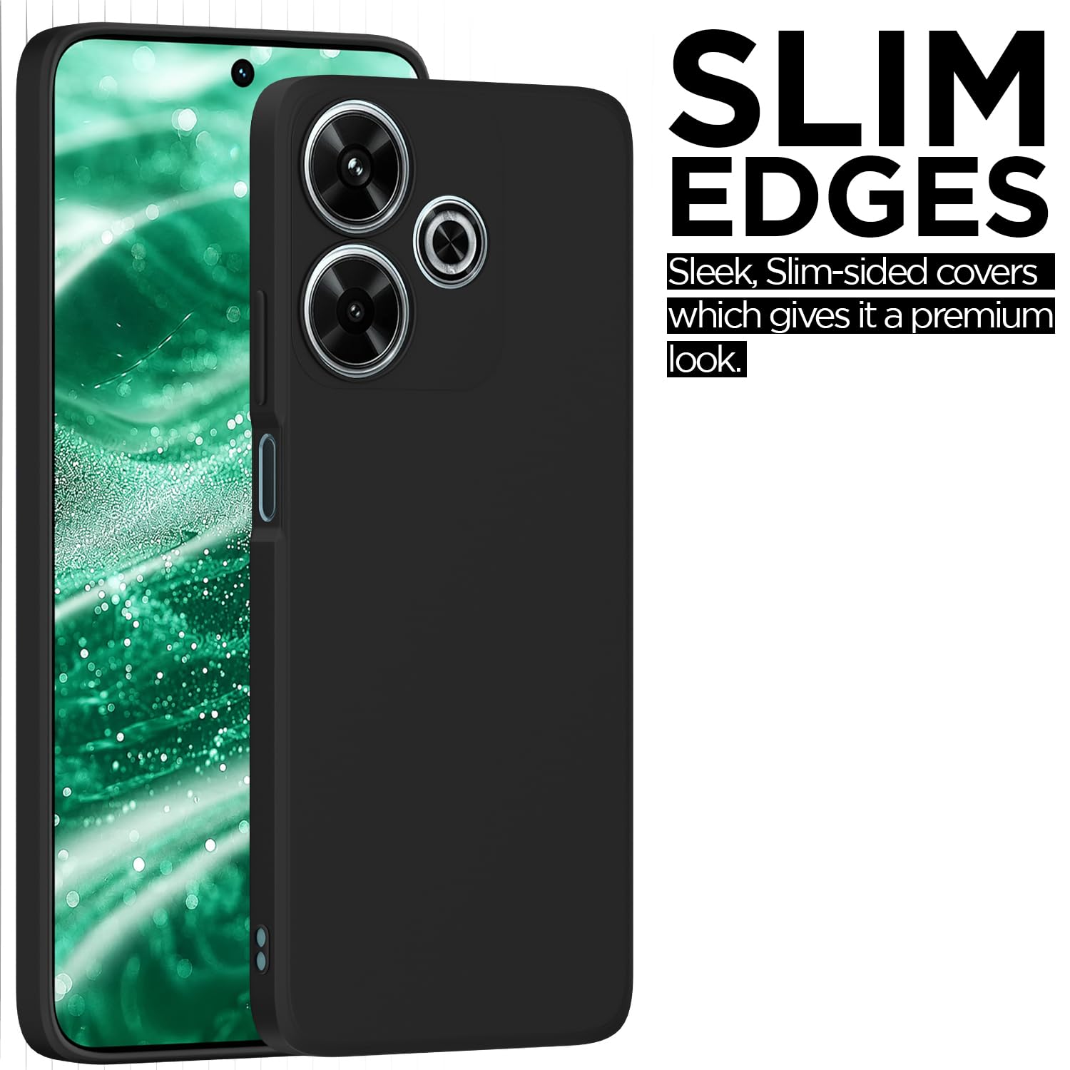 Pikkme black Matte back cover for Redmi 13/Poco M6 Plus 5G – photo 6