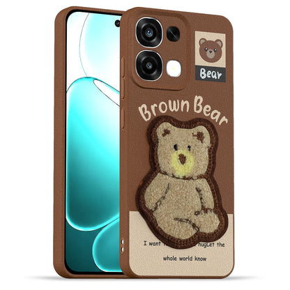 Brown back cover for Oppo F31/F33 5G – Pikkme